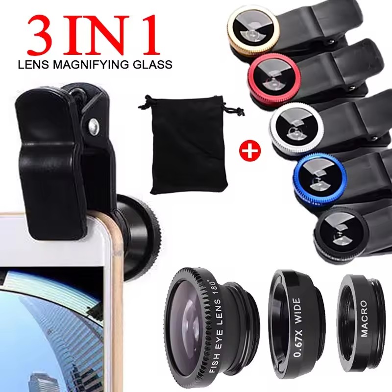 Photography Zooming - 3 In 1 Fisheye Phone Lens