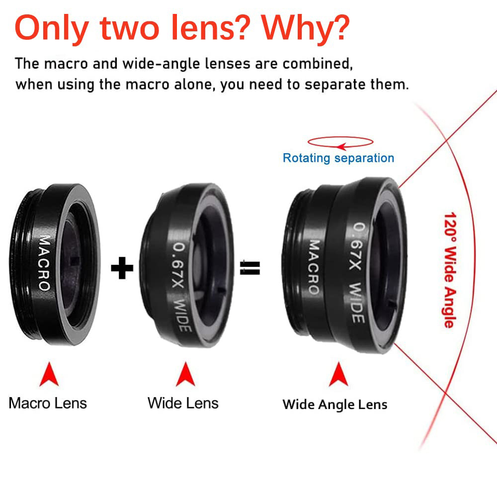 Universal 3 in 1 Fish Eye Lens - огляд і ціна Photography Zooming