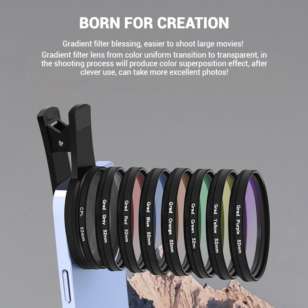 52MM Mobile Phone Lens Univers - огляд і ціна Photography Zooming