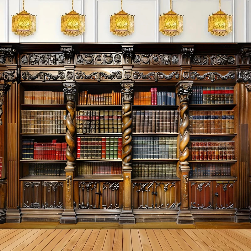 Vintage bookshelves on old boo - огляд і ціна Photography Yearbook