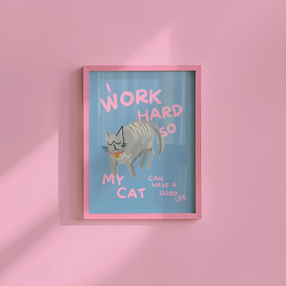 Humorous Cat Lover Wall Print  - огляд і ціна Photography Art