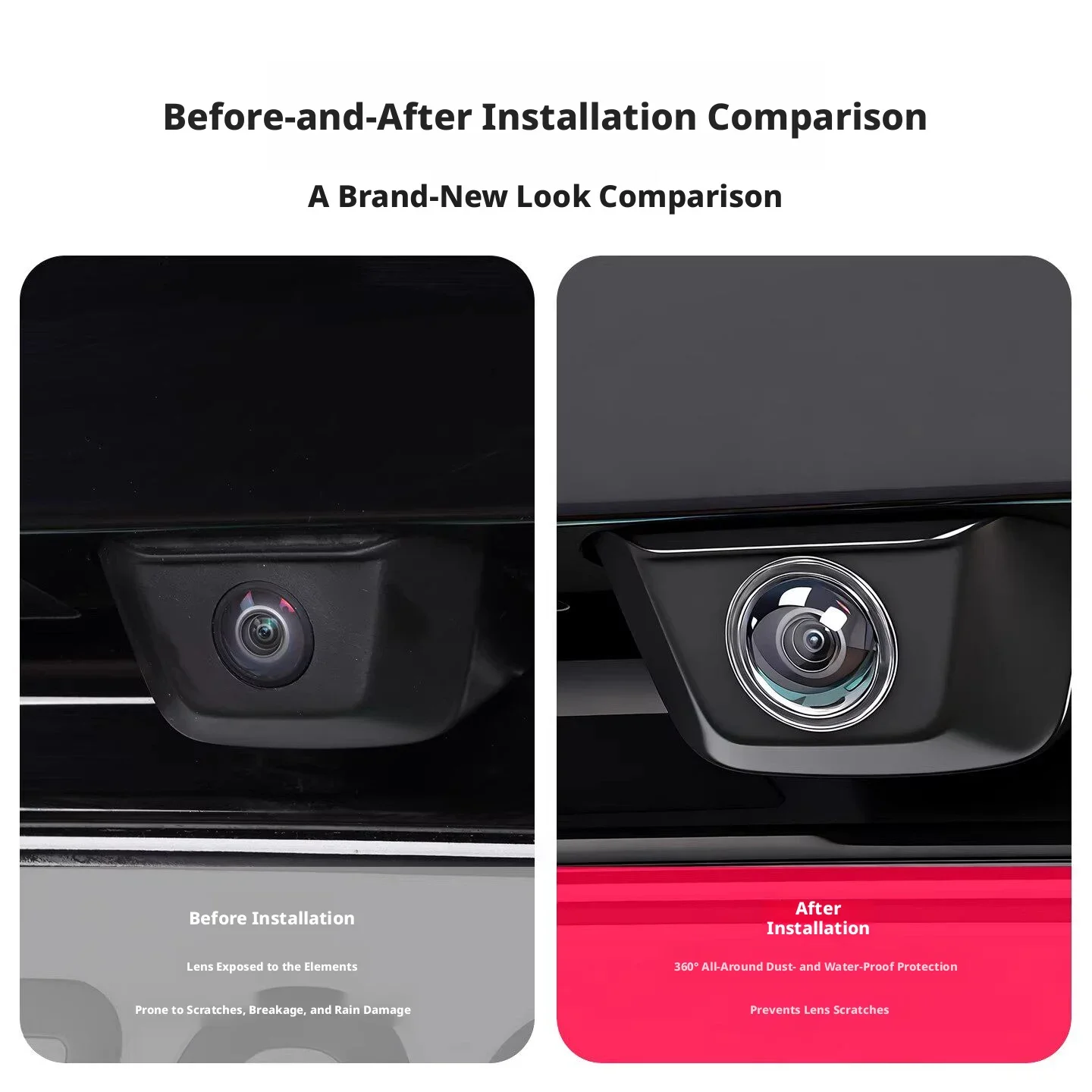 Car Front and Rear Camera Prot - огляд і ціна Camera Rain Cover