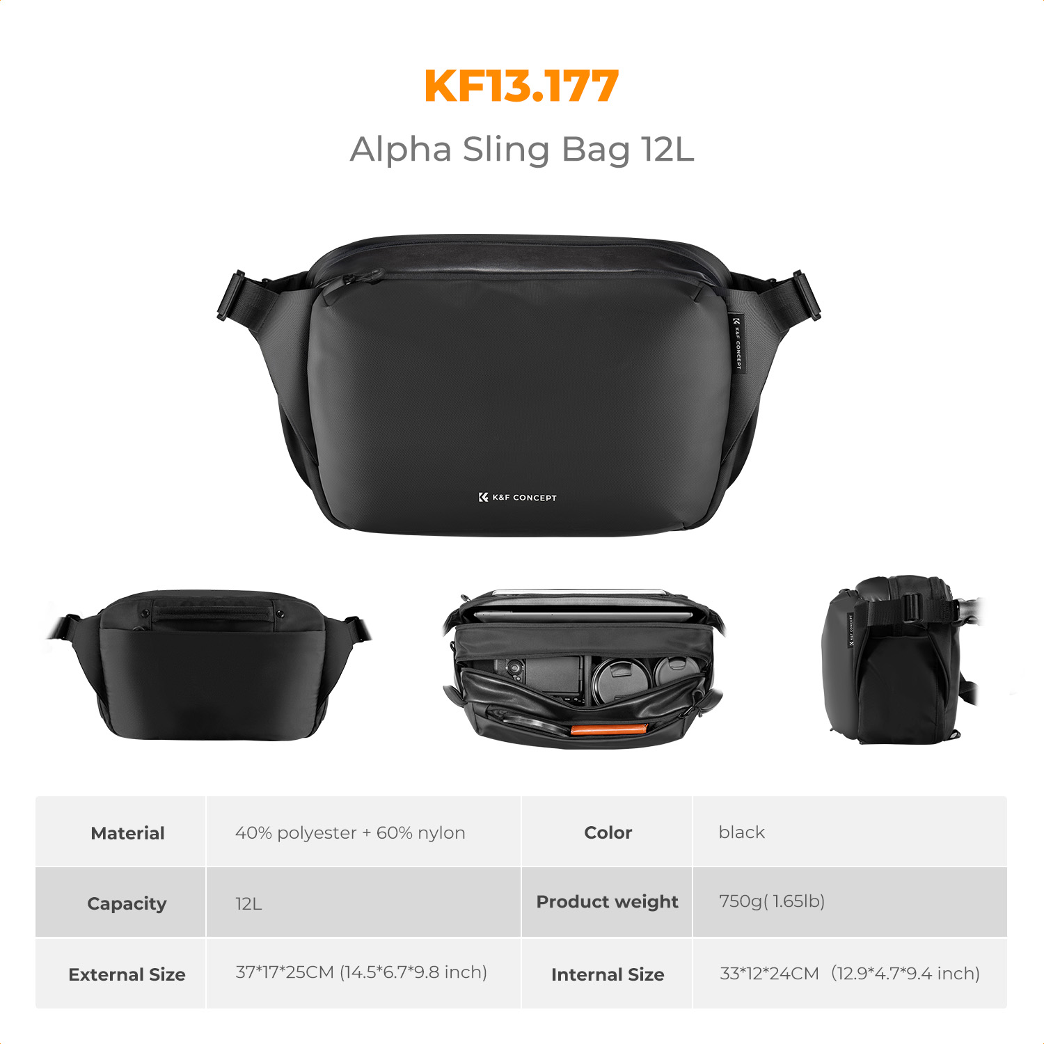 K&F CONCEPT 12L/10L Camera Sli - огляд і ціна Camera Rain Cover