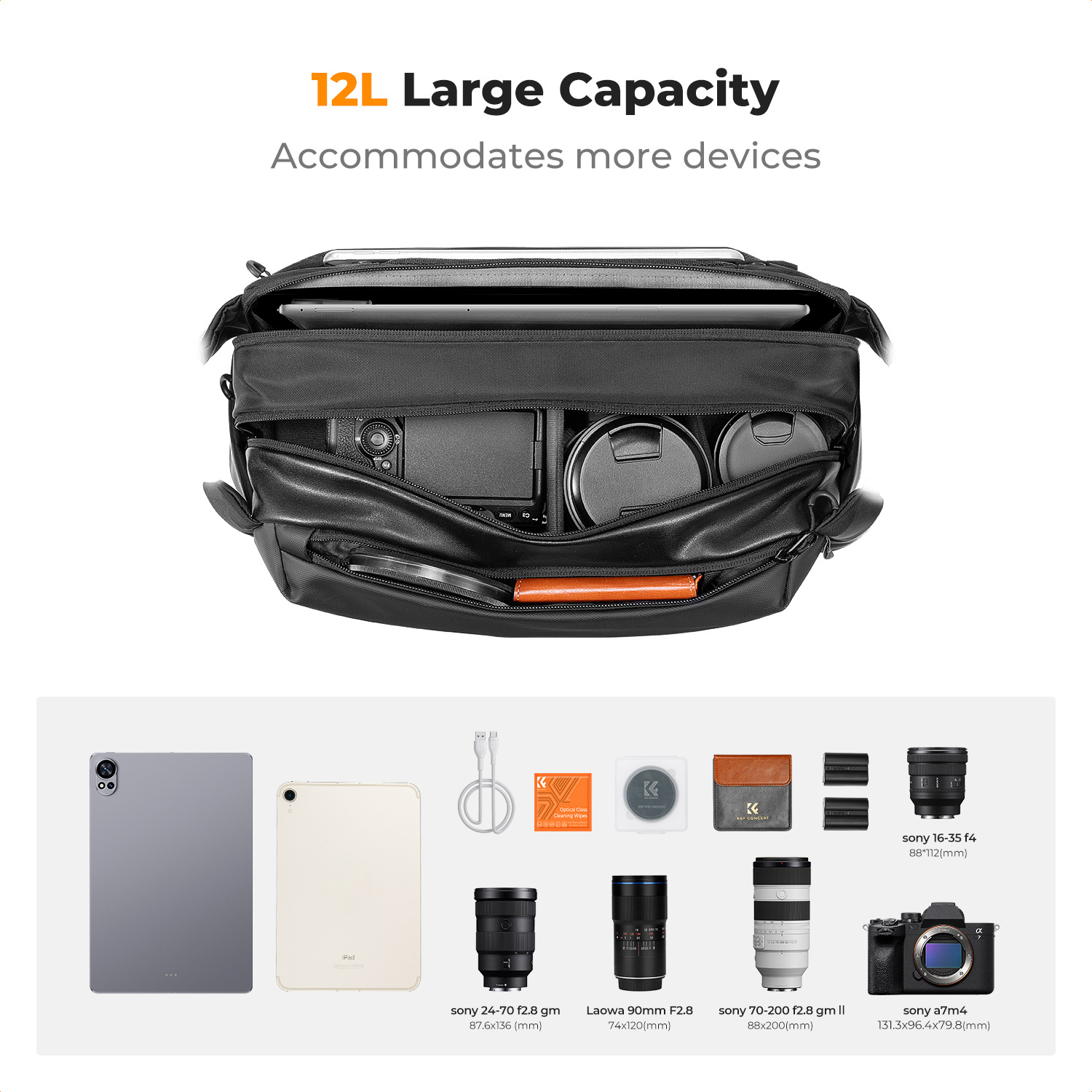 K&F CONCEPT 12L/10L Camera Sli - огляд і ціна Camera Rain Cover