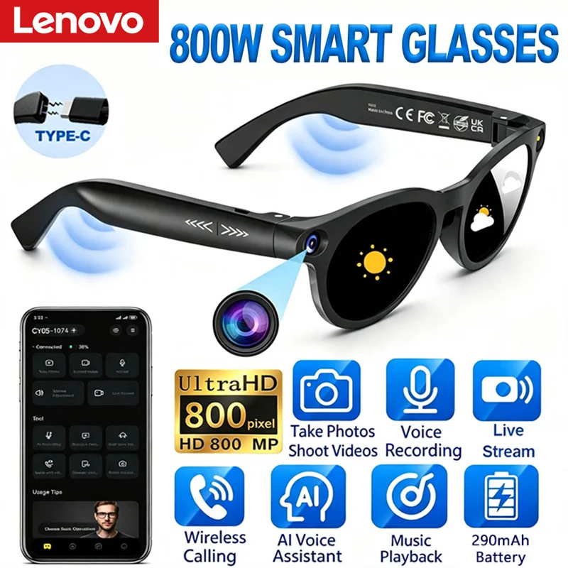 Lenovo 800W Pixel AI Smart Gla - огляд і ціна Photography Translate