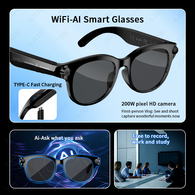 New 200W Camera AI Glasses For - огляд і ціна Photography Translate