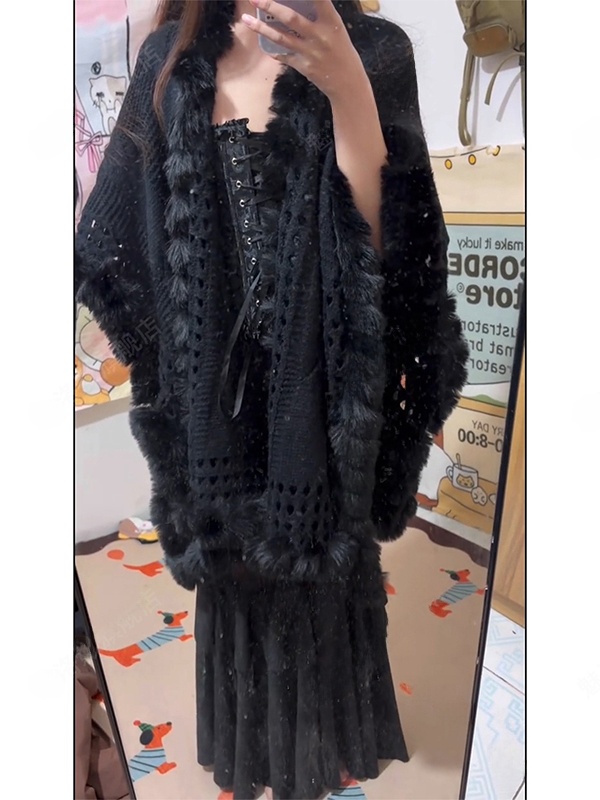 Warm Knitted Shawl Fashionable - огляд і ціна Photography Young